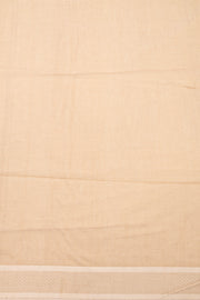 Beige Maheshwari Silk Cotton Saree 10077564