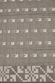 Grey Bengal Handwoven Cotton Saree 10077689