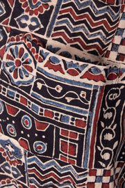 Black Full Sleeve Ajrakh Printed Cotton Mens Shirt 10071156