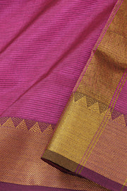 Magenta Pink Kanjivaram Silk Cotton saree 10077964