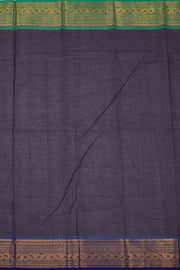 Blue Handloom Chettinad Cotton Saree 10075109