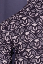 Black Half Sleeve Jahota Printed Cotton Mens Shirt 10074414