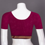 Magenta Maheshwari Silk Cotton Saree 10075234