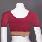 Red Maheshwari Silk Cotton Saree 10075252