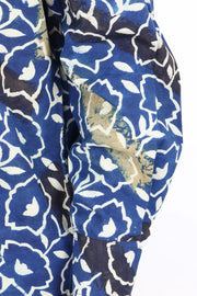 Blue Full Sleeve Ajrakh Printed Cotton Mens Shirt 10073001