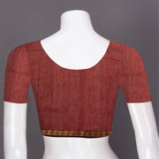 Red Maheshwari Silk Cotton Saree 10075258