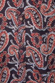 Black Half Sleeve Ajrakh Printed Cotton Mens Shirt 10071087