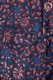 Blue Full Sleeve Jahota Printed Cotton Mens Shirt 10073159