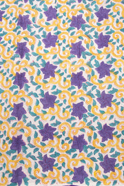 Royal Purple Solid Style Kota Cotton Saree with Contrast Blouse 10074189