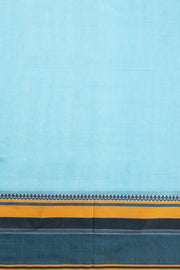 Blue Shantipur Tant Bengal Cotton Saree