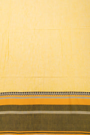 Yellow Shantipur Tant Bengal Cotton Saree