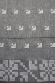 Cement Grey Bengal Cotton Saree