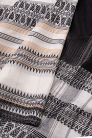 Black Handloom Dhaniakhali Cotton Saree Without Blouse 10073003