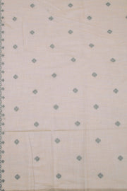 Beige Handloom Jamdani Linen Saree 10074666