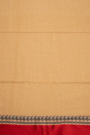 Beige Shantipur Tant Bengal Cotton Saree 10074970