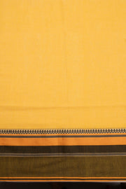 Yellow Shantipur Tant Bengal Cotton Saree 10074982