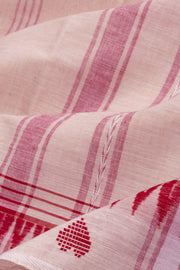 Grey Dhaniakhali Cotton Saree Without Blouse 10075205