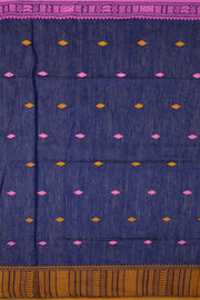 Grey Bengal Handwoven Cotton Saree 10075311