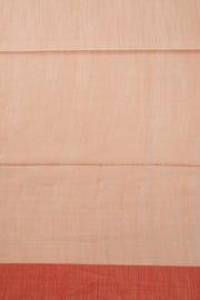 Beige Bengal Handwoven Cotton Saree 10075334