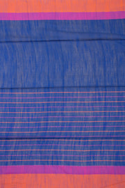 Blue Bengal Handwoven Cotton Saree 10075337