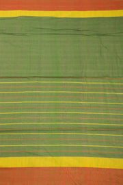 Green Bengal Handwoven Cotton Saree 10075340