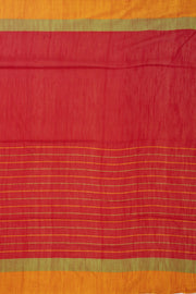 Red Bengal Handwoven Cotton Saree 10075341