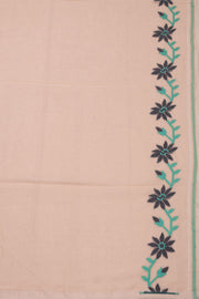 Beige Bengal Handwoven Cotton Saree 10075351