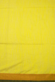 Yellow Bengal Handwoven Jamdani Style Cotton Saree 10075355