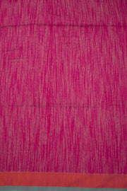 Magenta Bengal Handwoven Jamdani Style Cotton Saree 10075356