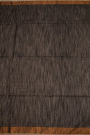 Black Bengal Handwoven Jamdani Style Cotton Saree 10075358