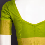 Spring Gold Green Kanjivaram Silk Blouse 10076648