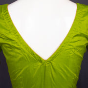 Spring Gold Green Kanjivaram Silk Blouse 10076650
