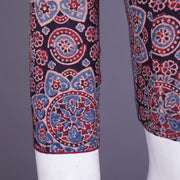 Black Ajrakh Printed Cotton Blouse 10069603 - Avishya