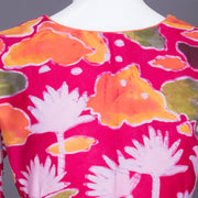 Pink Batik Handpainted Cotton Blouse-Avishya