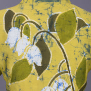 Yellow Batik Handpainted Cotton Blouse-Avishya