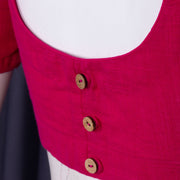 Pink Handcrafted Cotton Solid Blouse 10073210