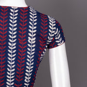 Blue Hand Block Printed Cotton Blouse 10073315