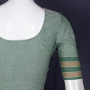 Green Andhra Cotton Blouse 10073431