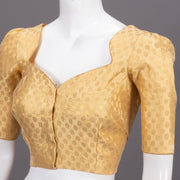 Gold Banarasi Silk Blouse 10073459