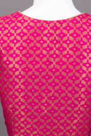 Pink Banarasi Silk Blouse 10073461