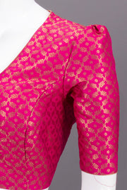 Pink Banarasi Silk Blouse 10073464
