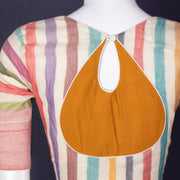 Multi Colour Andhra Cotton Blouse 10074428