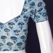 Blue Vanaspathi Printed Cotton Blouse 10074483