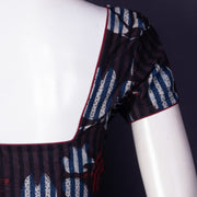 Brown Jahota Printed Cotton Blouse 10074488