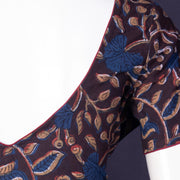 Marron Jahota Printed Cotton Blouse 10074489