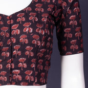 Purple Jahota Printed Cotton Blouse 10074493