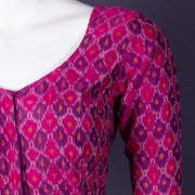 Purple Pochampally Ikat Silk Cotton Blouse 10074518