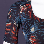 Blue Hand Block Jahota Printed Cotton Blouse 10074992