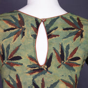 Green Hand Block Jahota Printed Cotton Blouse 10075001