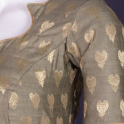 Green Banarasi Chiniya Silk Blouse 10075003